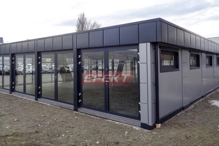 18d Marketing Suite with Glass Frontage